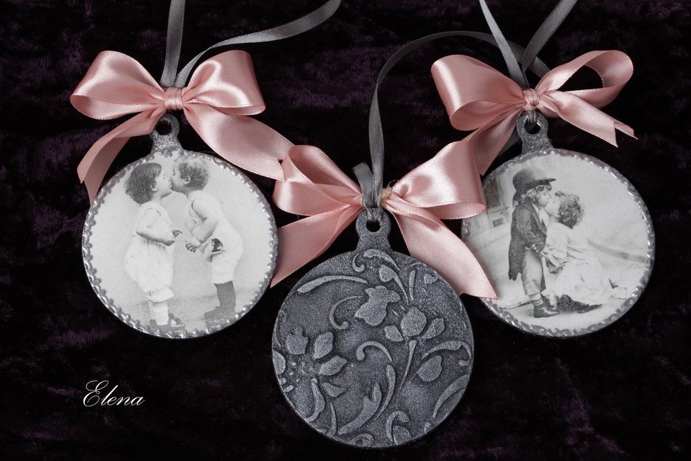 Набор подвесок Серебро винтаж