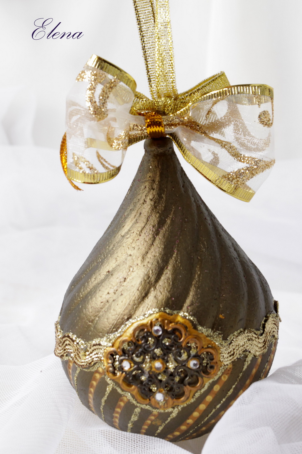 Новогодние подвески-капельки