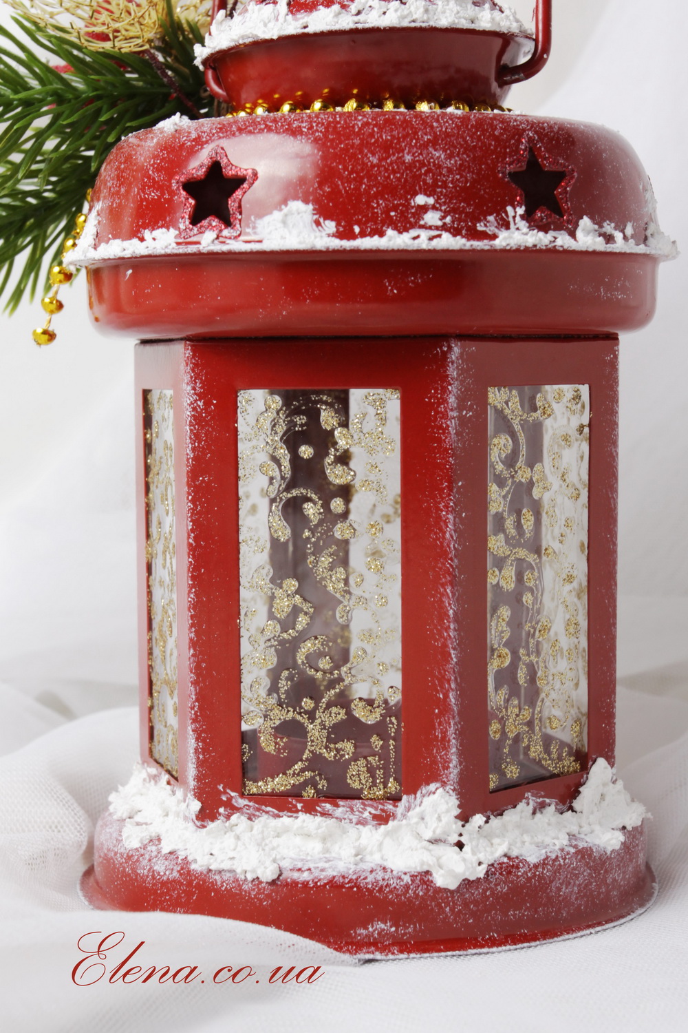 Фонарик красный