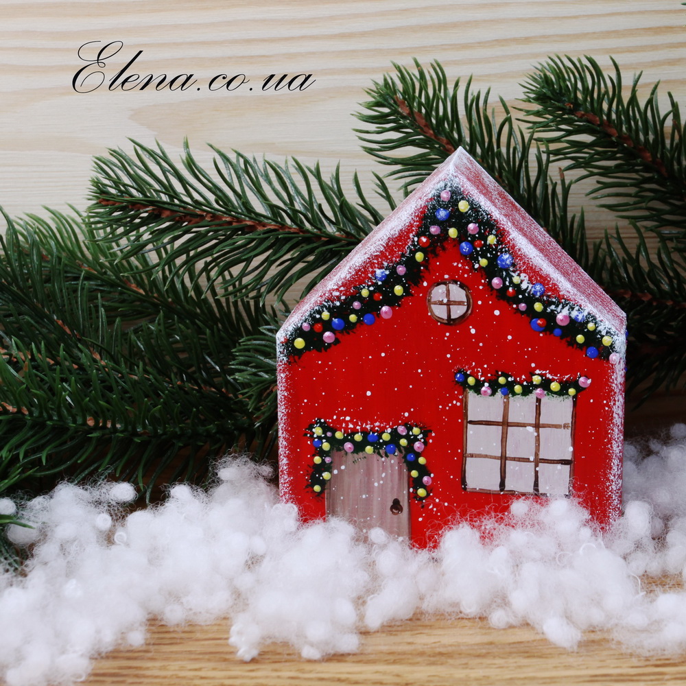 Домики зимой