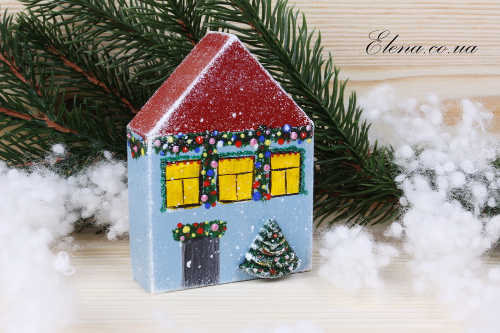 Домики зимой