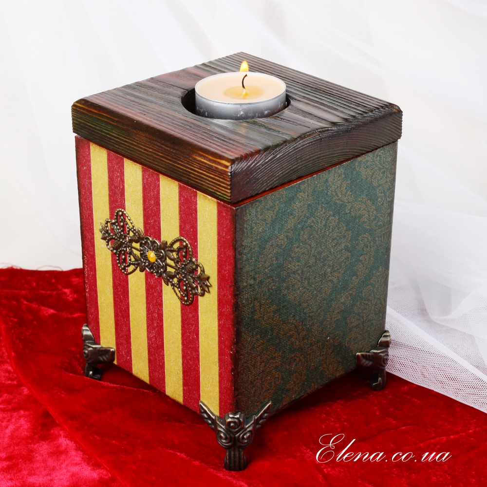 Короб-подсвечник Christmas