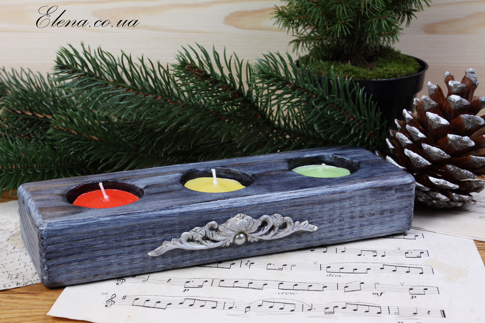 Подсвечник тройка