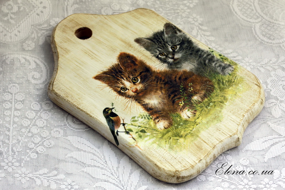 Доска-панно Котики