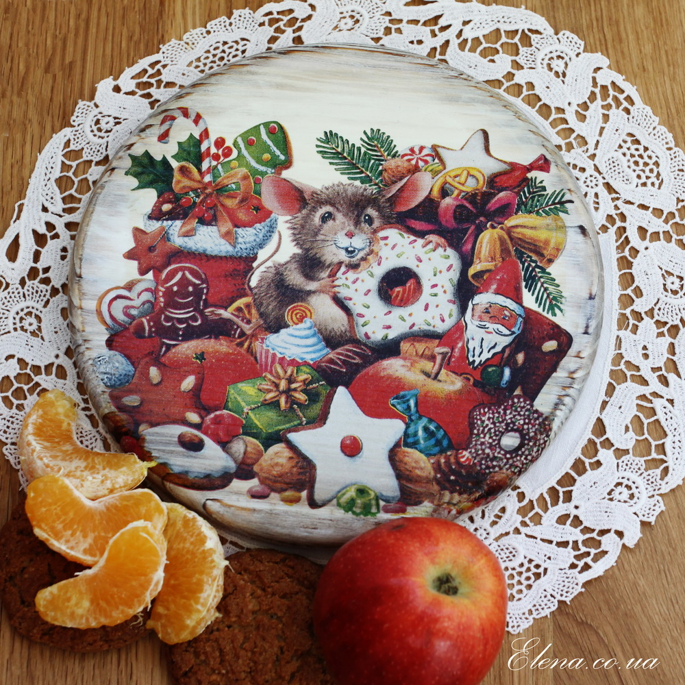 Доска сервировочная Мышка