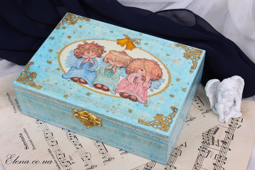 Шкатулка Ангельское трио