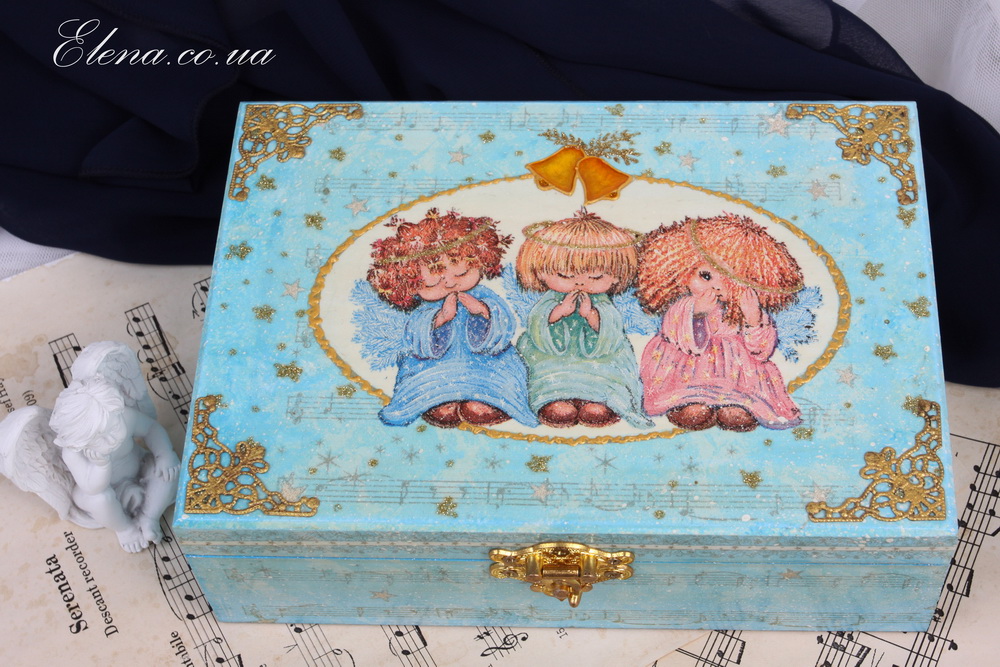 Шкатулка Ангельское трио