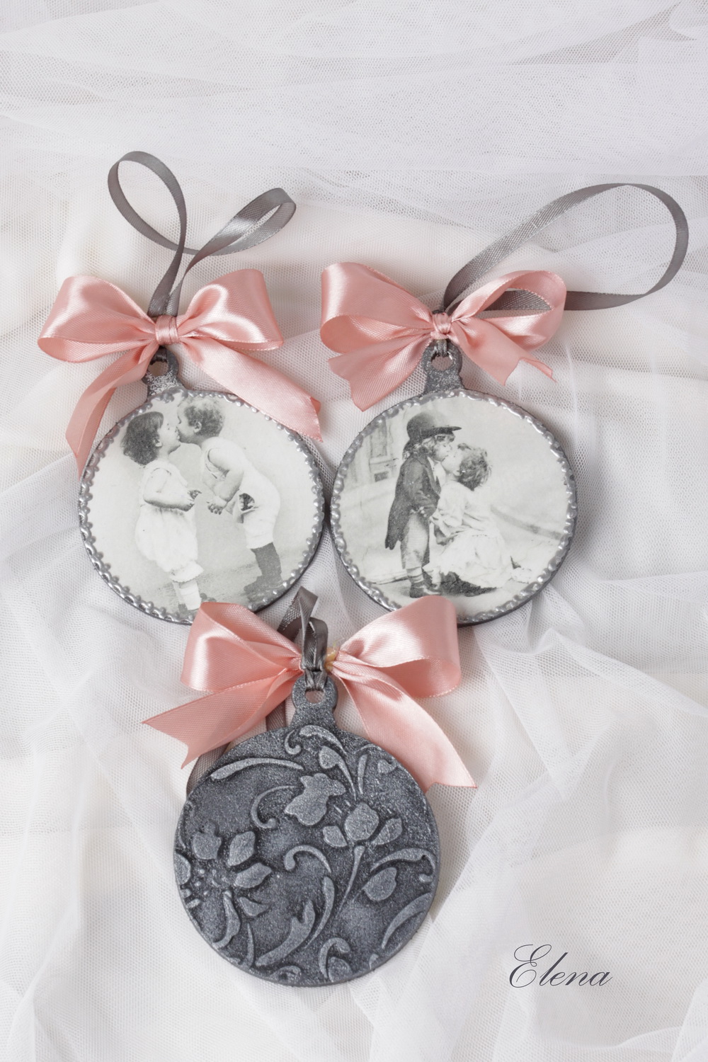 Набор подвесок Серебро винтаж