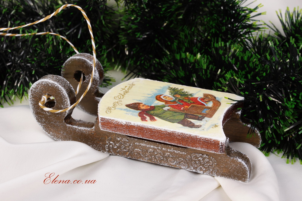 Дети на санях