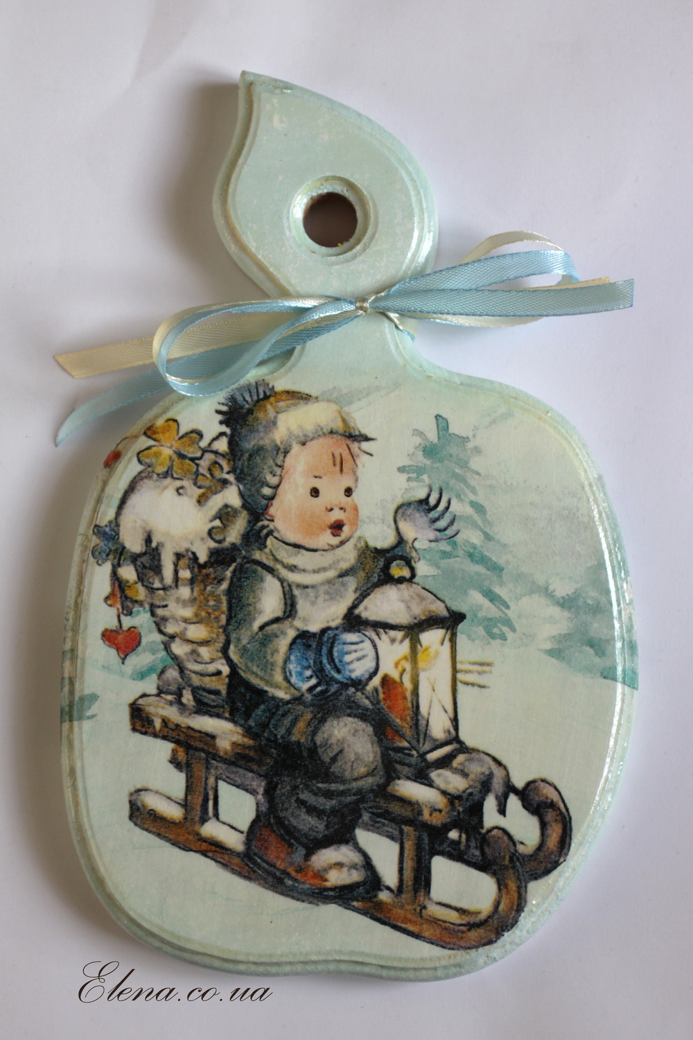 Доска-панно На санях