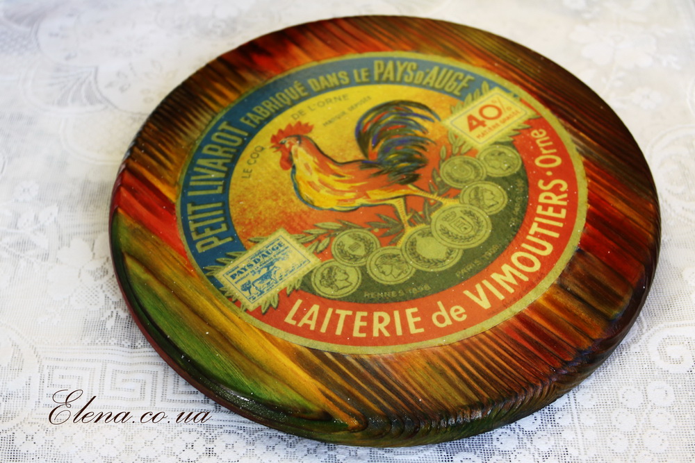 Доска сырная Петух