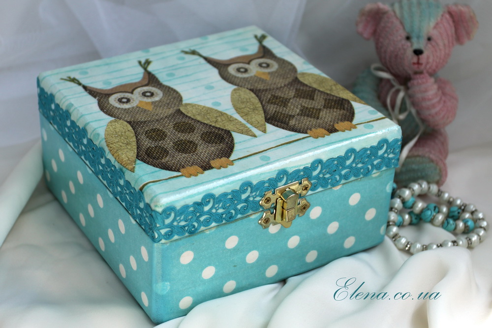 Шкатулка Совушки