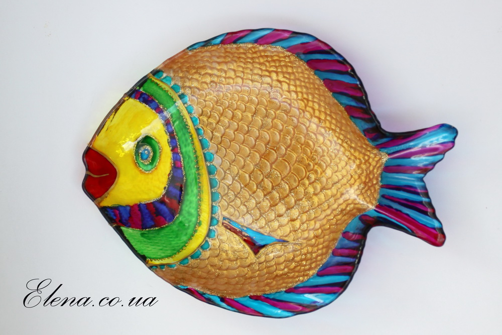 Тарелка Gold fish